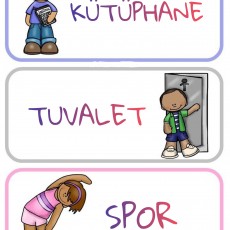 Kütüphane, Tuvalet ve Spor: Eğitsel Görsel Materyal
