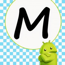 M Harfi ve Android Karakteri Temalı Eğitim Materyali